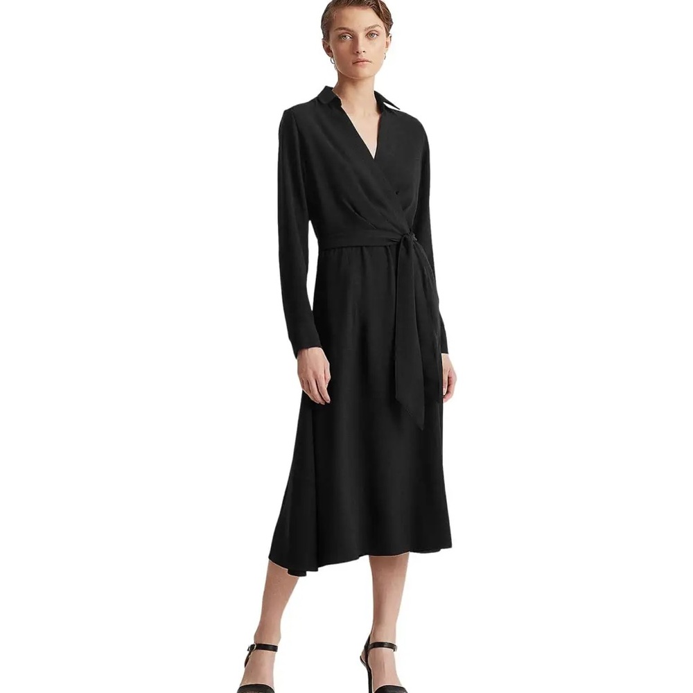Lauren Ralph Lauren Long Sleeve Black Day Dress